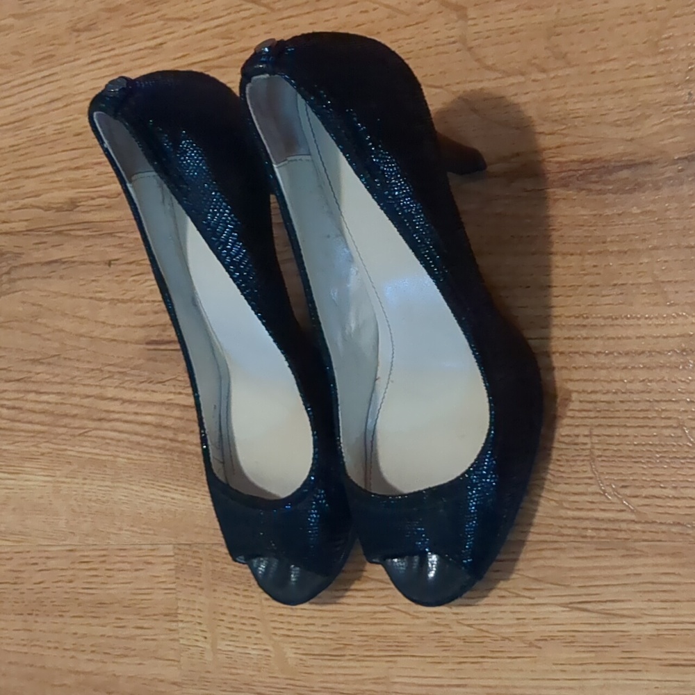 Calvin Klein Peep Toe Heels Size 7 - Picture 4 of 4